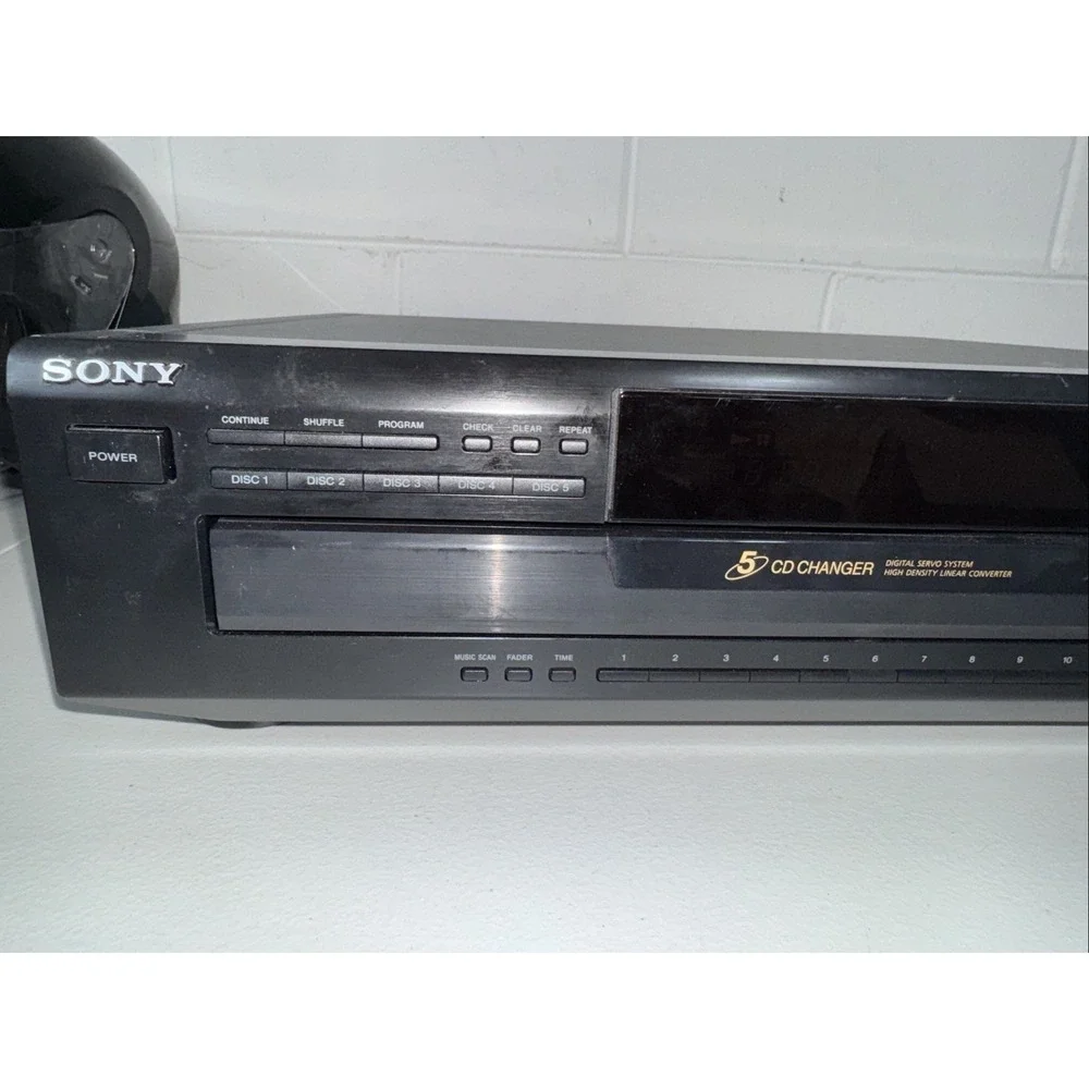 Sony CDP-C250Z 5 Disc CD Changer Player Untested No Remote